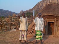 Elders show their weapons of defense